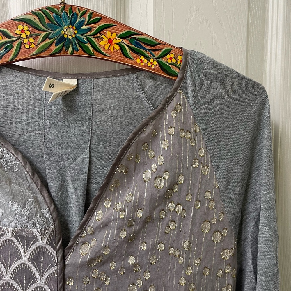 Anthropologie Tiny Patchwork Blouse - image 2